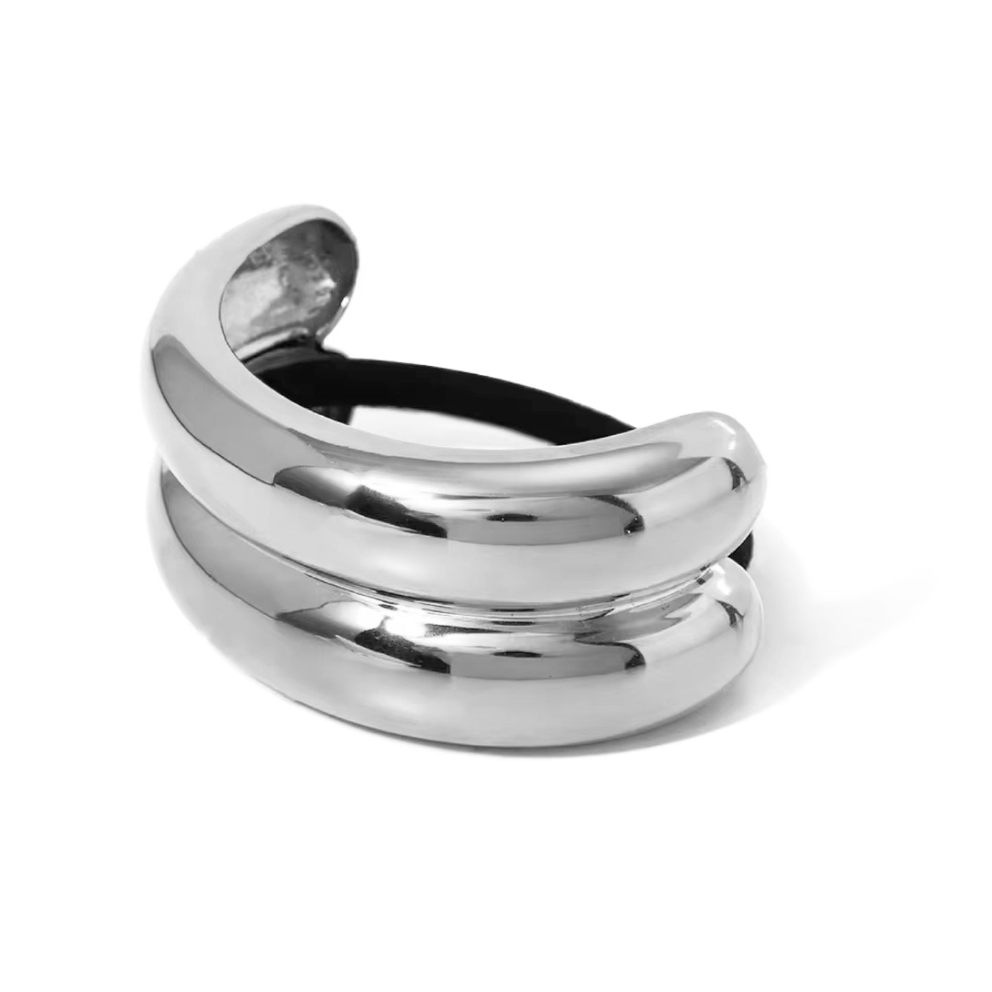 Double Dome Pony Cuff Silver