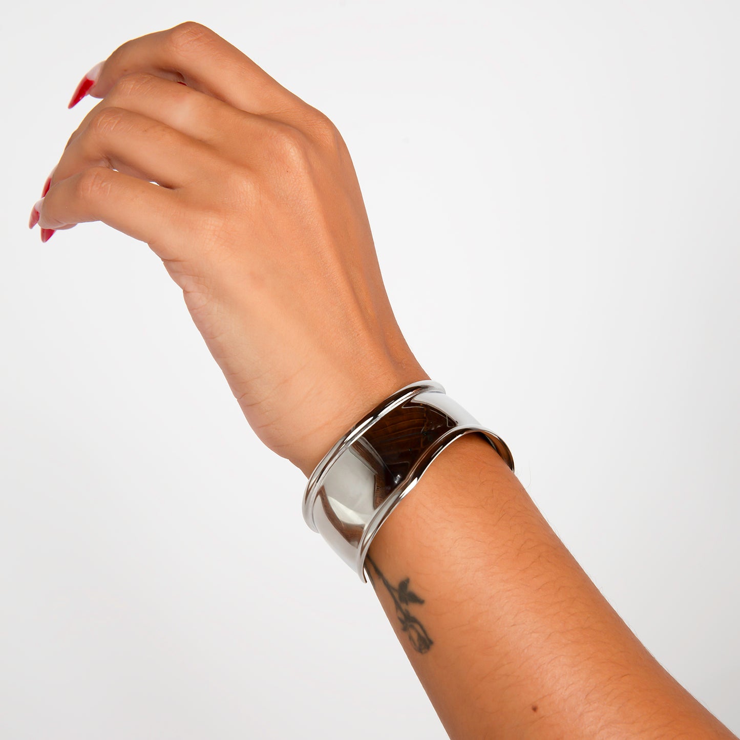 Cruz Silver Cuff Bracelet