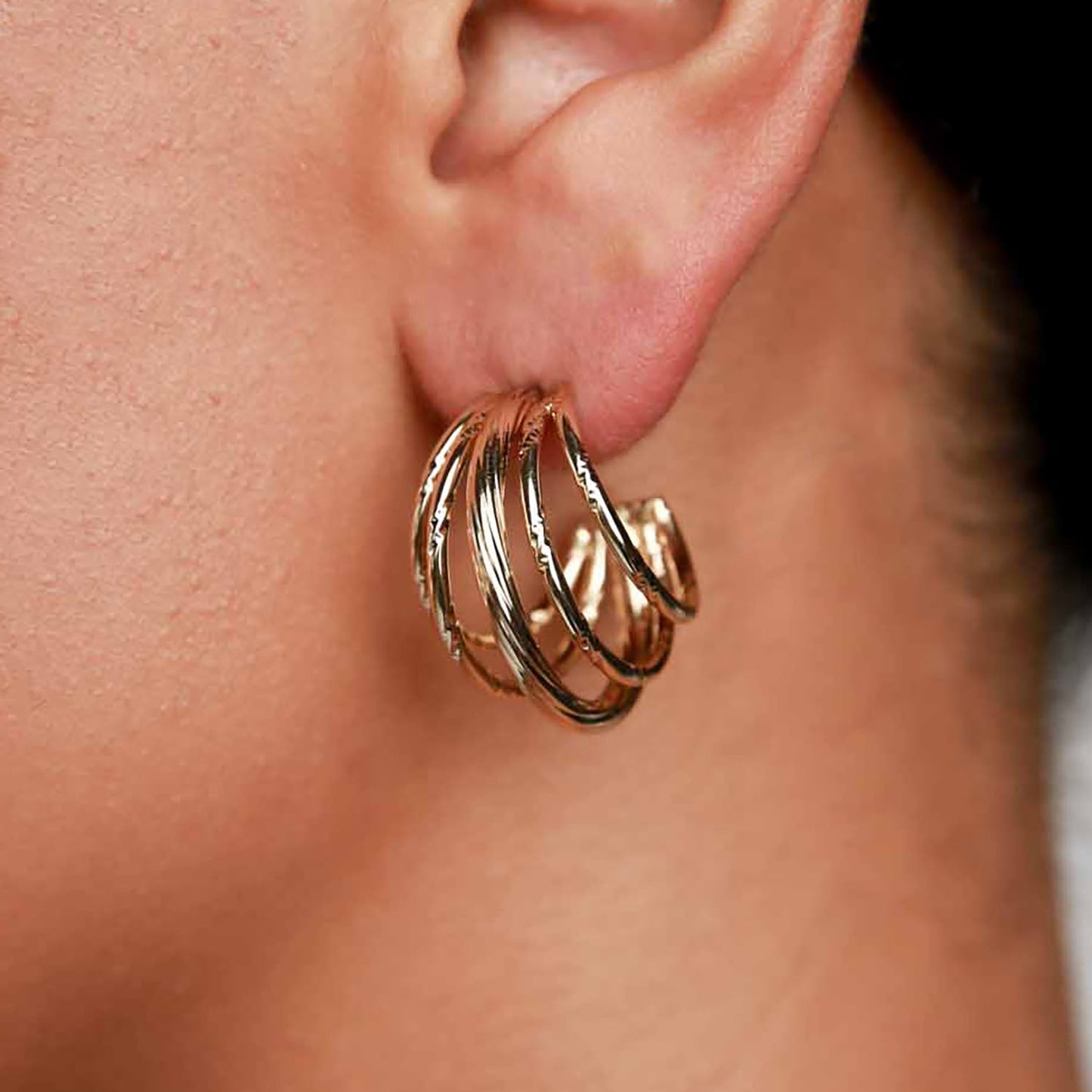 Textured Mini Dora Earrings