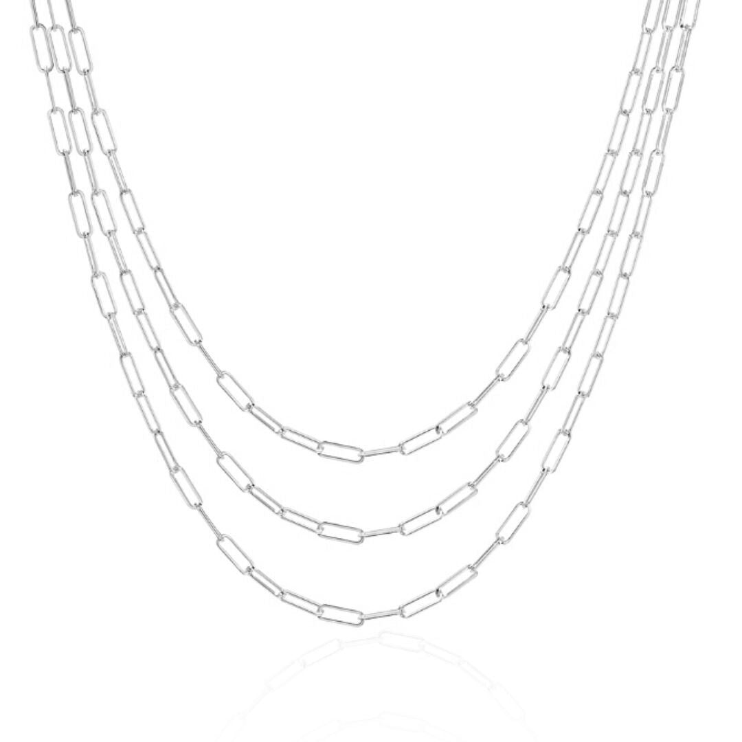 Lola Layered Silver Necklace