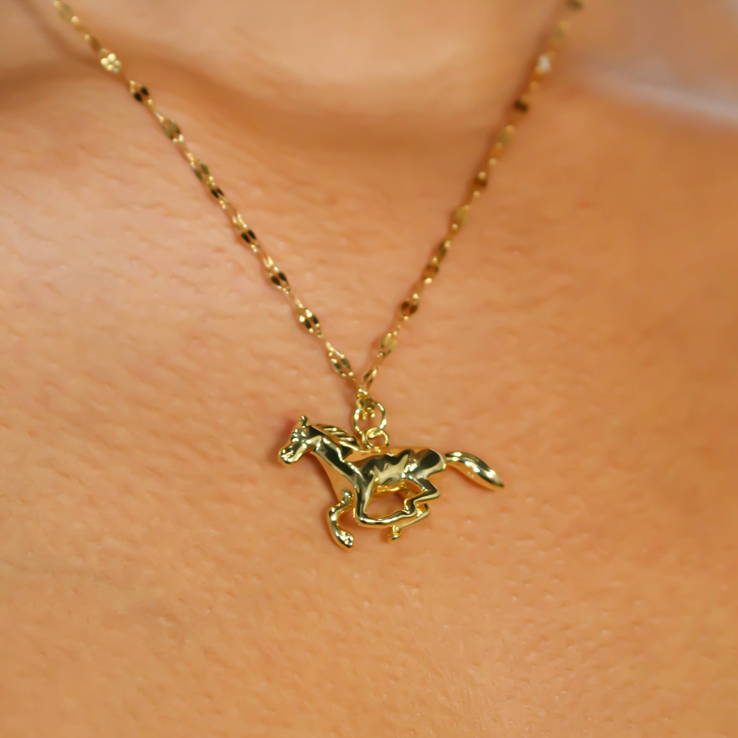 Chip Horse Necklace