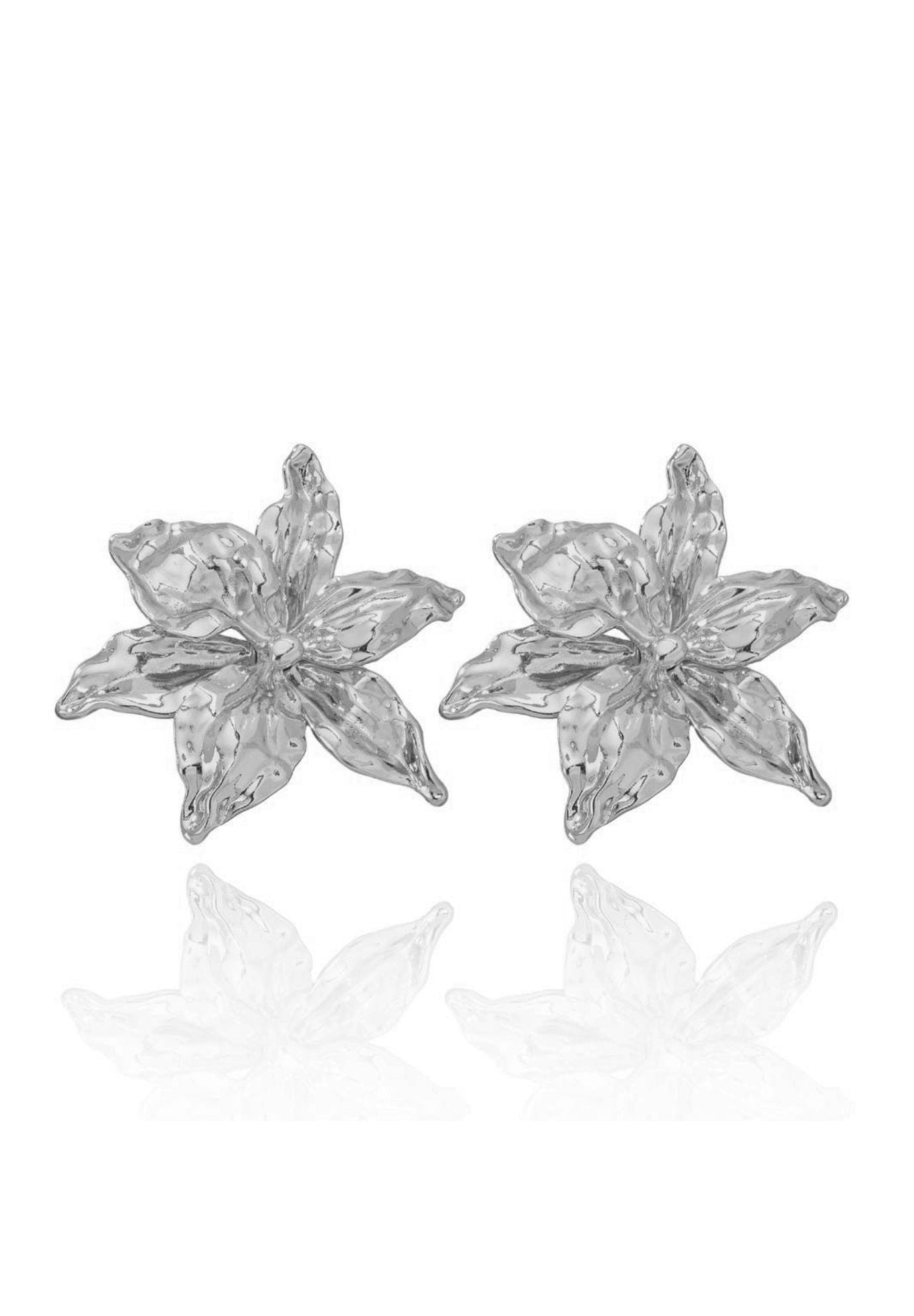 Magnolia Silver Earrings
