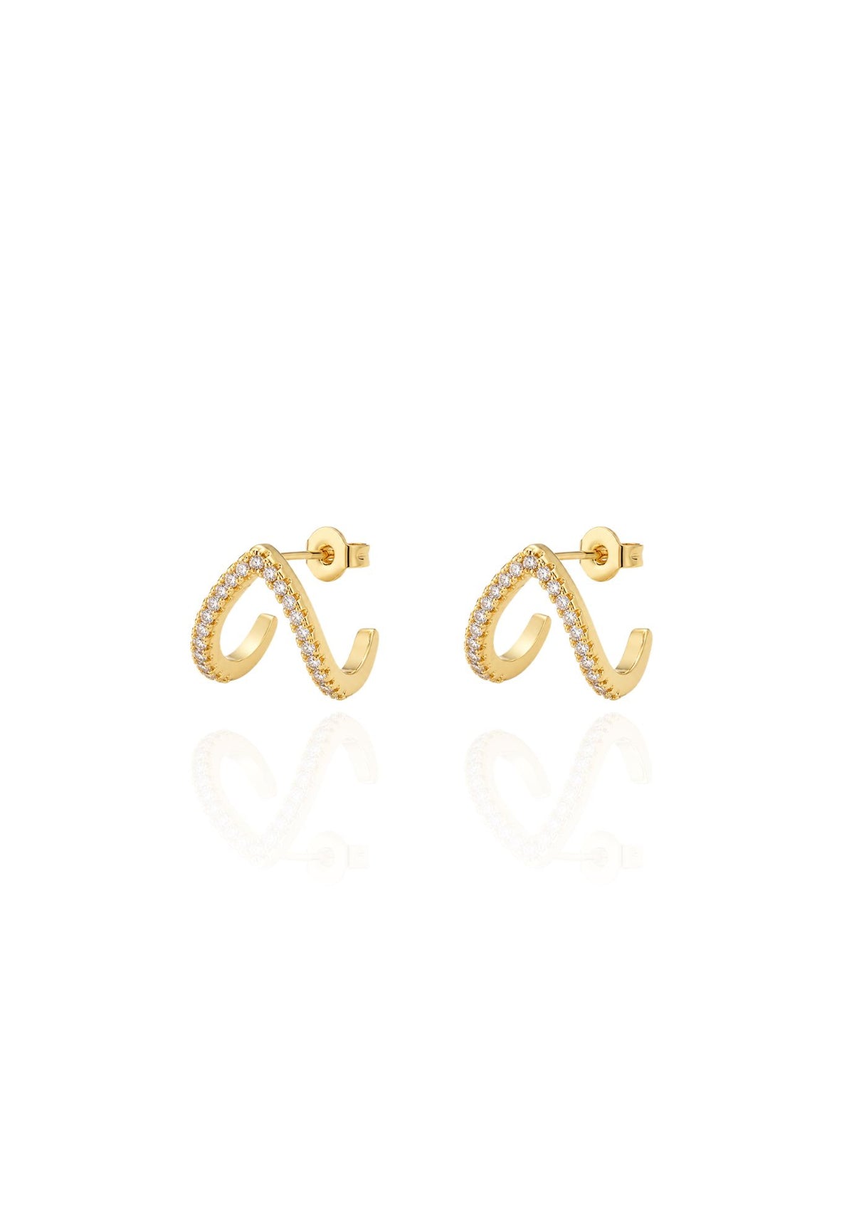 Wishbone CZ Studs