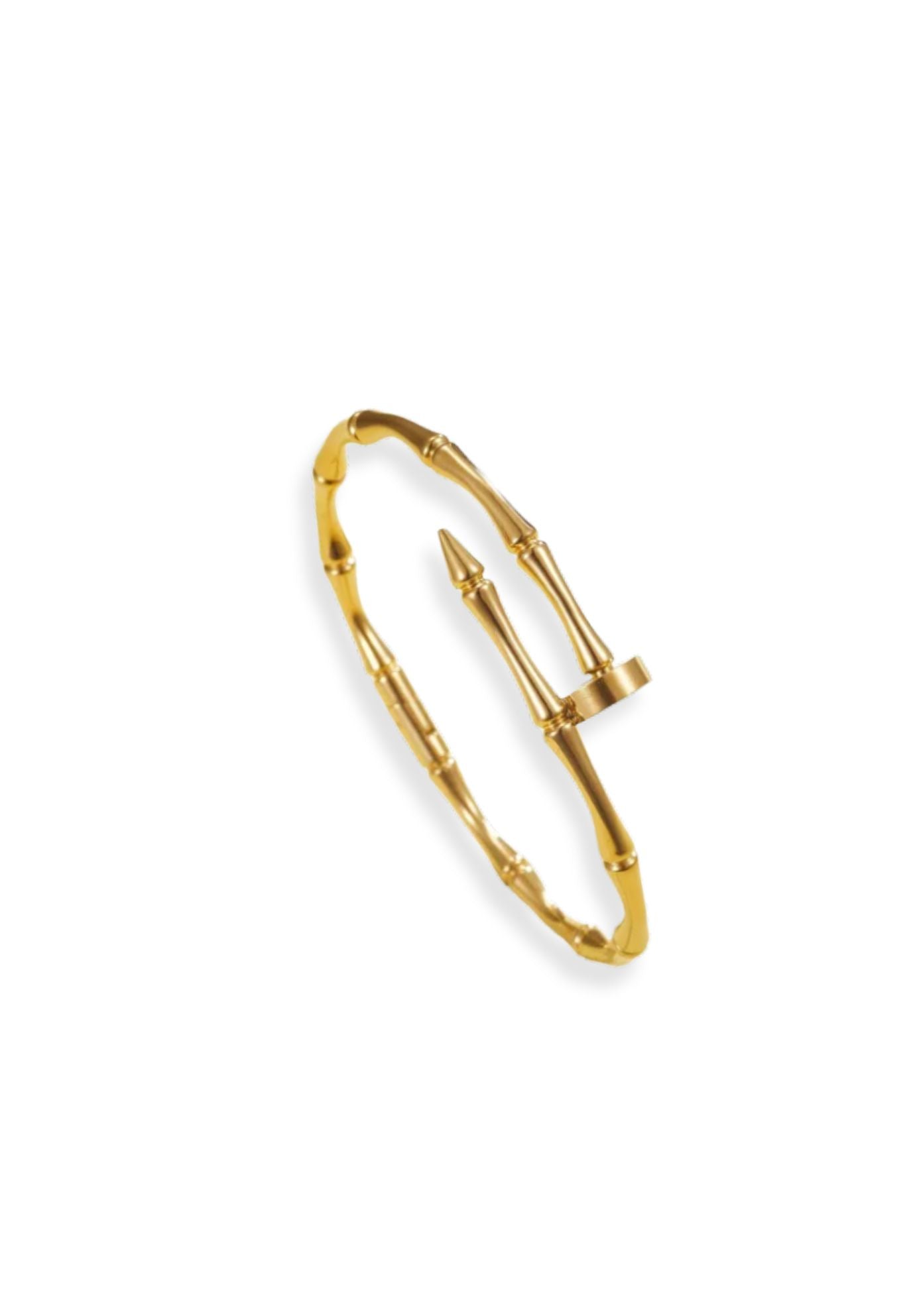 Bamboo Nail Cuff Bracelet