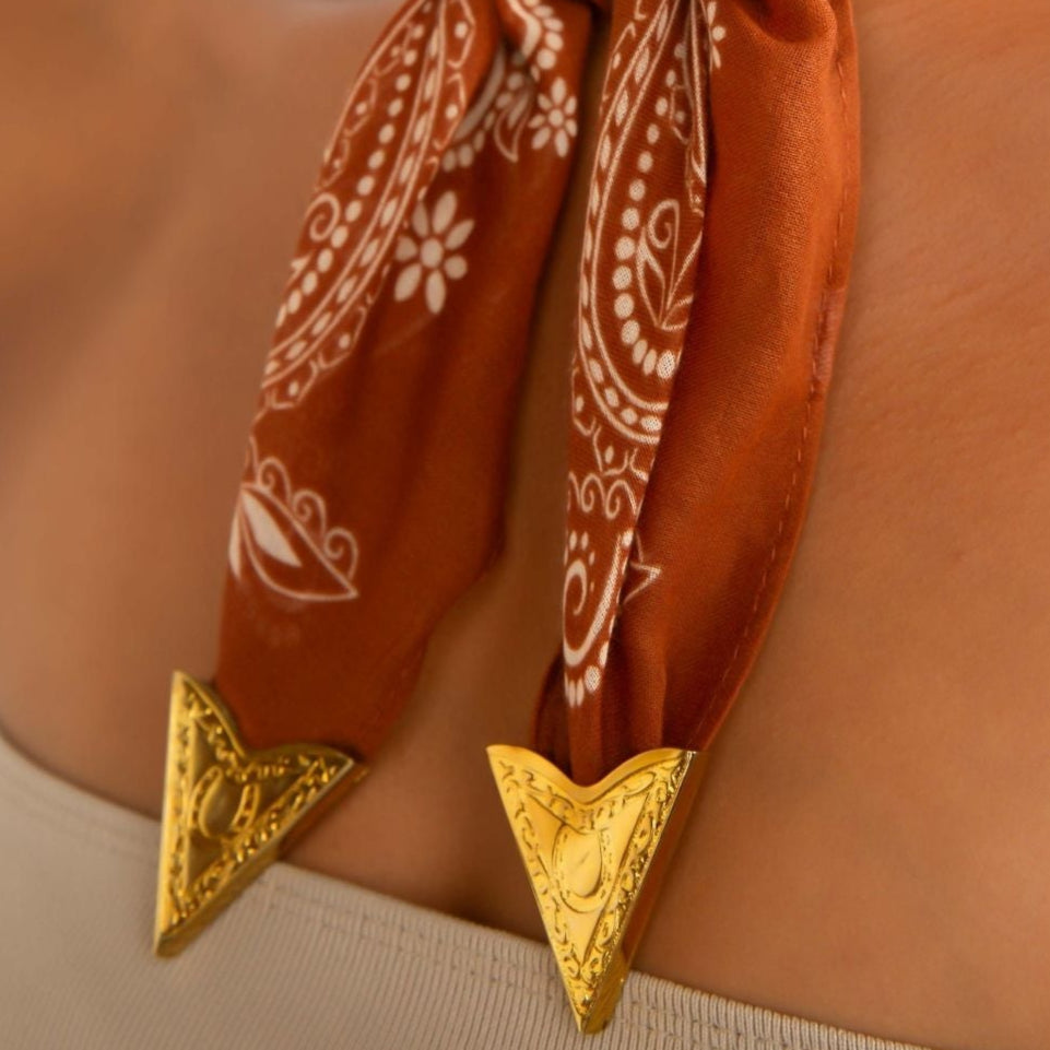 Vintage Rust Outlaw Bandana