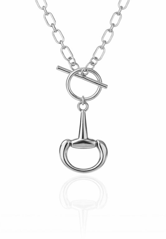 Champ Horsebit Silver Necklace