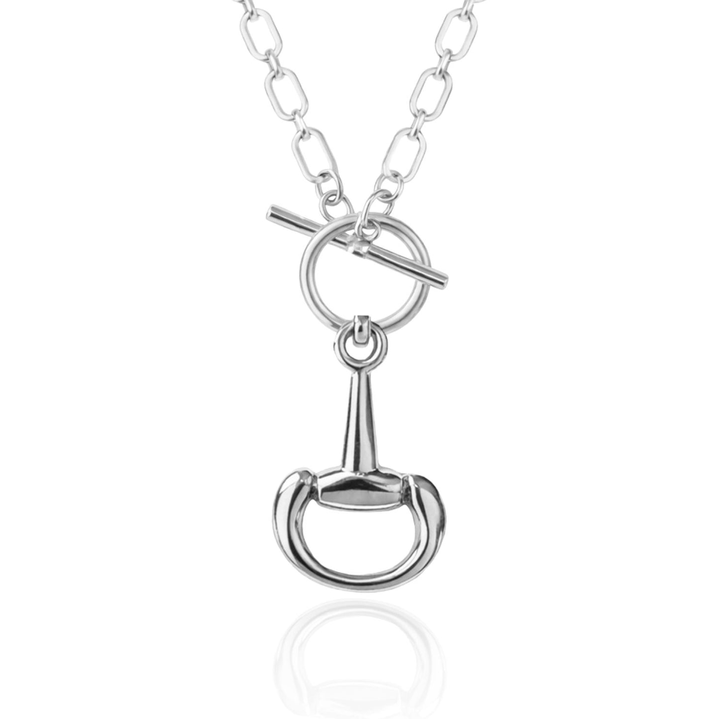 Champ Horsebit Silver Necklace