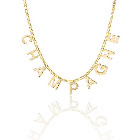 Champagne Necklace Gold