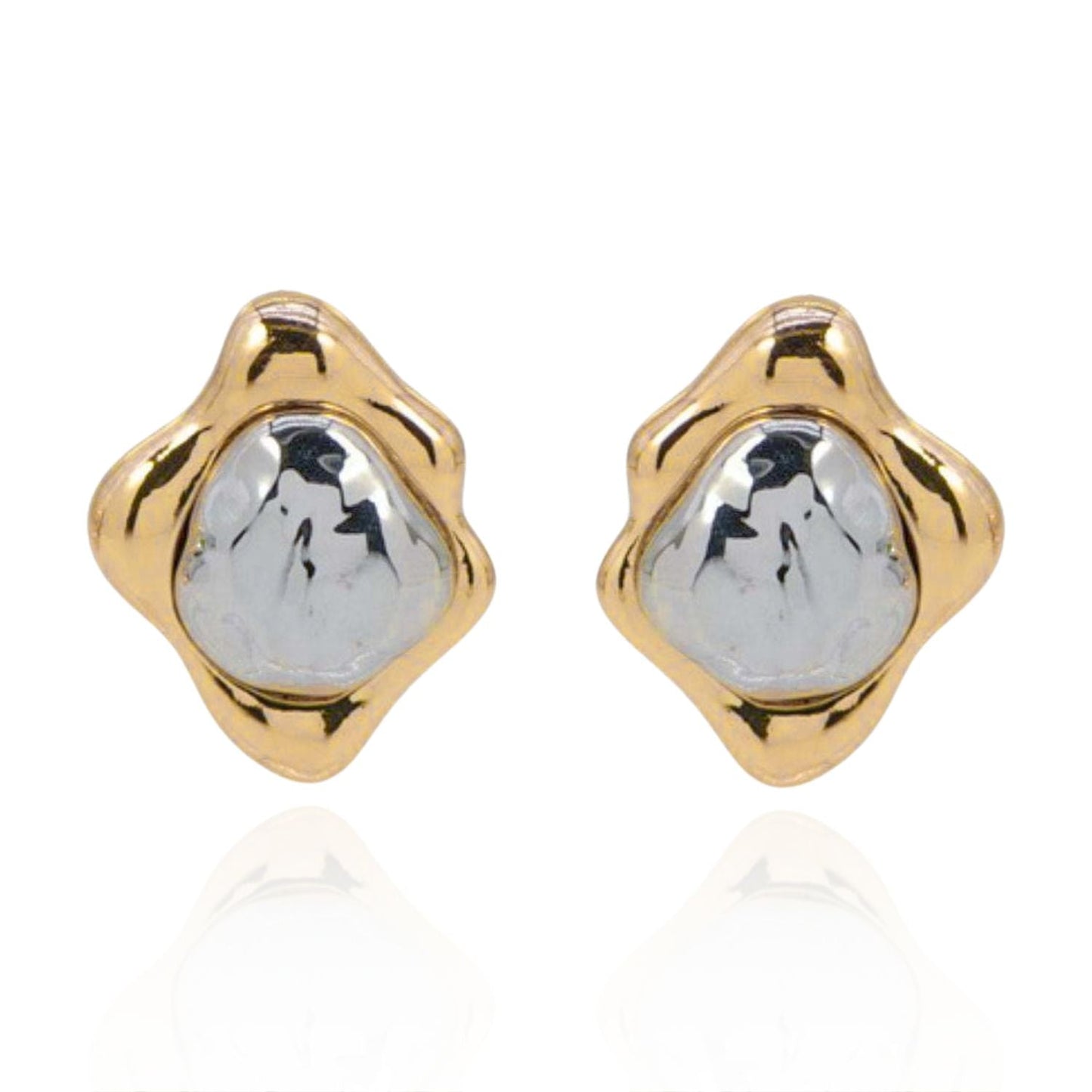 Naomi Two-Tone Earrings