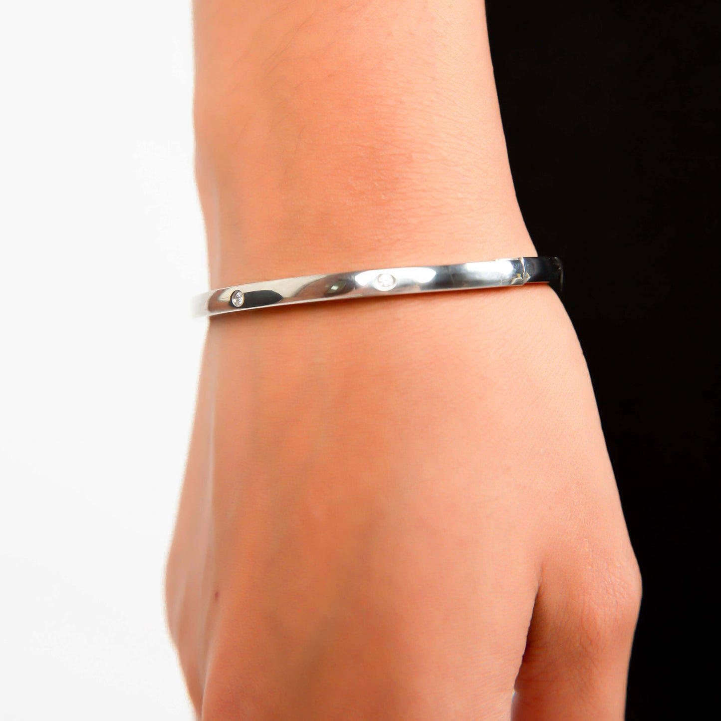 Rhea Silver Cuff Bracelet