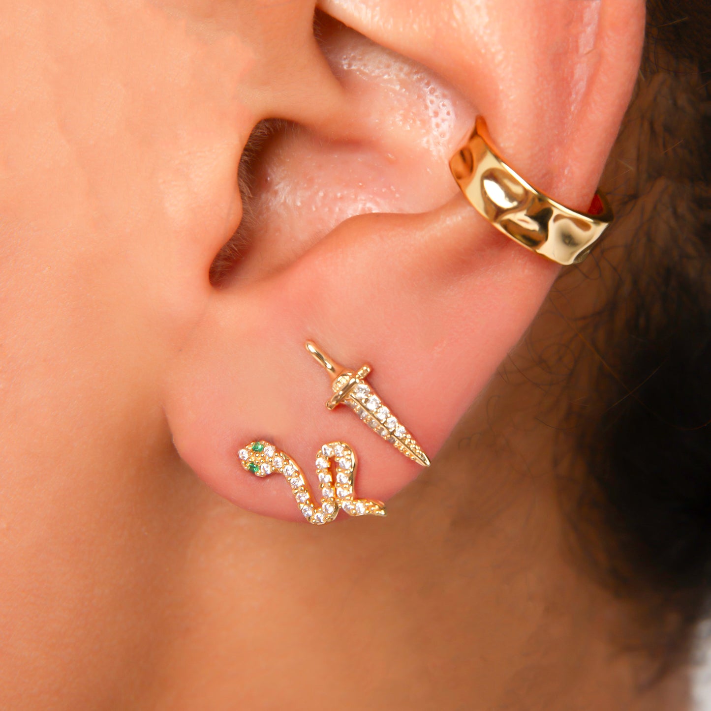Syra Snake Stud Earrings