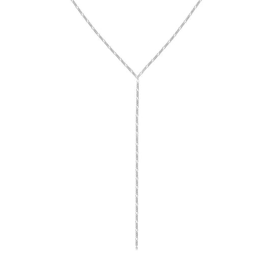 Lita Silver Lariat Necklace