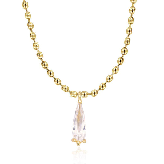 CZ Drop Necklace